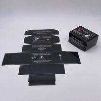 Certifié Fsc haute qualité personnalisé noir pliable recyclable papier produit emballage avion de luxe boîte de papier