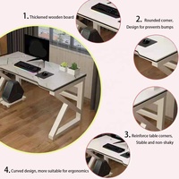 Bureau d'Ordinateur de Jeu PC Moderne et Pas Cher en Gros, de Haute Qualité, avec Plateau Ergonomique en Bois pour Salon et École