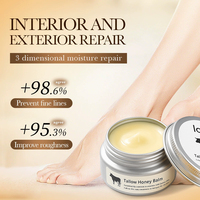 Crème hydratante corporelle au logo personnalisé 100g, à l'aloe vera naturel, hydrate en profondeur, adoucit la peau, baume au suif de bœuf et au miel