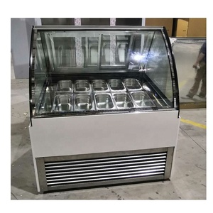 Présentoir <span class=keywords><strong>congélateur</strong></span> GN Ice Cream Gelato avec système <span class=keywords><strong>ventilé</strong></span> de refroidissement par air - Product Image 4