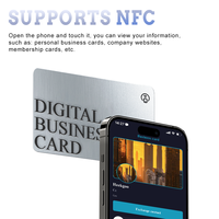 Kartu Nama Logam NFC Bentuk/Ukuran Kustom Murah dengan Desain Anda Sendiri Tahan Air untuk Penggunaan Hotel Berbagai Warna Tersedia