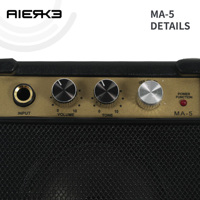 AIERKE Factory Direct MA-5/PG-05 Amplificateur de guitare acoustique électrique Portable Vintage Mini accessoire d'instruments de musique en fer