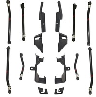 Kit de suspension modifié pour Jeep Wrangler JK, équilibrant la stabilité tout-terrain avec un rehaussement de 5-6 et 5-8 pouces