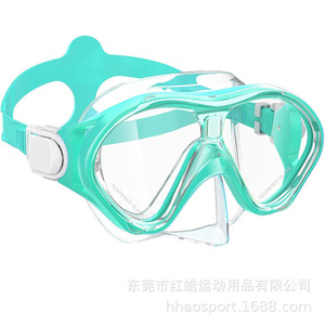 Masque de plongée pour enfants, verre trempé, anti-buée, silicone rose, équipement de natation pour enfants - Product Image 4