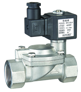 Solénoïde d'eau DFD-J 12V en acier inoxydable, type normalement ouvert (NO) - Product Image 1