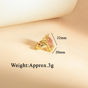 Rectangular Natural Stone <strong>Ring</strong> Emerald Cut Amazonite <strong>Lapis</strong> <strong>Lazuli</strong> Vintage Ornate Band Boho Ethnic Healing Crystal Statement <strong>Ring</strong> - Product Image 2