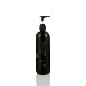 Vuoto Boston Rotondo Nero Opaco Di Plastica HDPE Shampoo Lozione Bottiglia Contenitore per il Contenitore Cosmetico e di Imballaggio Shampoo