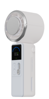 Ventilateur de refroidissement portable électrique pliable haute vitesse avec plaque de refroidissement par contact, 100 niveaux de vitesse, affichage LED, ventilateur de cou portable pour la maison