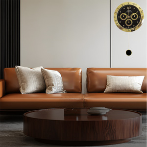 Armen Premium <b>Silent</b> <b>Wall</b> <b>Clock</b> 39cm Diameter Battery Powered Modern Design Living Room Decorative <b>Clock</b> - Product Image 5