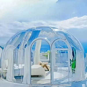 Lujo 2025 claro transparente burbuja casa tienda diseño moderno resistente a la intemperie aluminio PC Camping evento Fiesta cúpula para uso al aire libre - Product Image 4