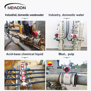 Pengukur aliran elektromagnetik lumpur air cair sanitasi baja tahan karat industri - Product Image 5