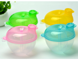 Récipient de stockage de <span class=keywords><strong>lait</strong></span> en poudre pour bébé en PP transparent portable rotatif à trois couches personnalisé Vente en gros Boîte d'alimentation - Product Image 2