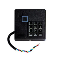 Lector de tarjetas de identificación Rfid de proximidad de 12V, lector de teclado de Control de acceso de puerta, 125KHz, Wiegand 26 para sistema de Control de acceso de puerta