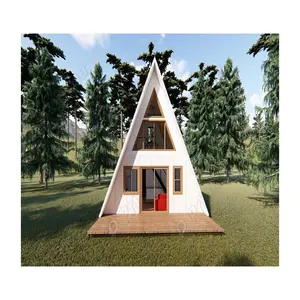 Chalet en bois en kit personnalisé cabanes en rondins maison en bois chalets préfabriqués en bois de conception moderne à vendre
