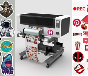 2025 meilleure qualité 300mm 600mm rouleau à rouleau UV DTF imprimantes i3200 <span class=keywords><strong>HD</strong></span> i1600 U1 rouleau UV DTF imprimante pour AB Film autocollant impression - Product Image 4