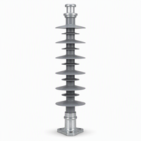 Isolateur composite haute tension personnalisé en caoutchouc silicone polymère de type poteau pour ligne de distribution aérienne 11kV 33kV