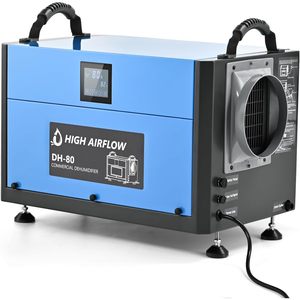 Deshumidificador Comercial EUHOMY DH-80 de 80 Pint con Alto Flujo de Aire, Azul - Product Image 1