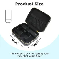 Étui pour écouteurs en cuir Tangzu Max sac de transport de stockage HiFi anti-poussière avec doublure en flanelle pour accessoires audio IEM