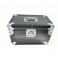 Flight Case à cadre en aluminium de taille/couleur personnalisée avec plate-forme pour ordinateur portable et espaces de rack 2U étui tout-terrain en mousse prédécoupée