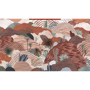 <span class=keywords><strong>Papier</strong></span> <span class=keywords><strong>peint</strong></span> personnalisé moderne de <span class=keywords><strong>Style</strong></span> nordique pour chambre d'enfants Illustration de forêt de <span class=keywords><strong>montagne</strong></span> étanche antistatique pour salon - Product Image 6