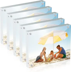 <span class=keywords><strong>Acrylic</strong></span> khung ảnh hiển thị bảng hai mặt trong suốt 56789inch từ hút khung ảnh hiển thị - Product Image 1