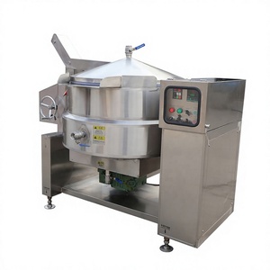 Marmite de cuisson industrielle inclinable 100L 200L 400L 600L avec refroidisseur d'eau intégré, sans temps d'arrêt pour <span class=keywords><strong>la</strong></span> fabrication de gari - Product Image 1