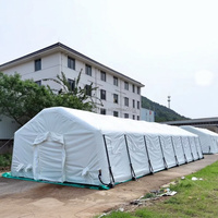 Tente gonflable à grande capacité, installation rapide, haute durabilité, abri de secours, hôpital d'urgence, tente de secours médical