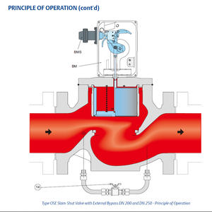 FISHER OSE, reguladores de presión de entrada superior de alta temperatura, válvula de cierre brusco para cortar la sobrepresión o subpresión del flujo de <span class=keywords><strong>gas</strong></span> - Product Image 4