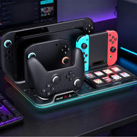 Base de Carga y Refrigeración Multifunción AOLION AL-NS2551 Switch 1 2 con 4 Ranuras para Controles Pro, Accesorios para Consola de Juegos ABS