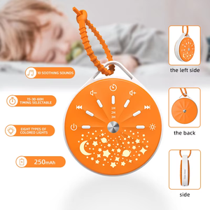 Machine à Sons Apaisants Portable pour Bébé avec Veilleuse LED RGB, 10 Sons Relaxants, Bruit Blanc pour la Nuit, Idéale pour la Crèche, la Maison et les Voyages - Product Image 5