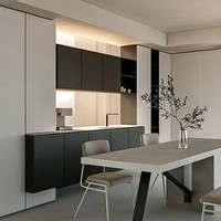 Meuble TV et buffet design en bois massif recyclé, style minimaliste moderne de luxe, pour salon, éco-responsable