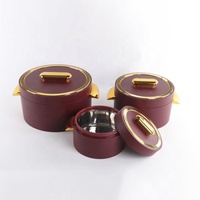 Ensemble de chauffe-plats Hot Pot en acier inoxydable antiadhésif grand ensemble de casseroles isolées ensemble de chauffe-plats Hot Pot pour la fête