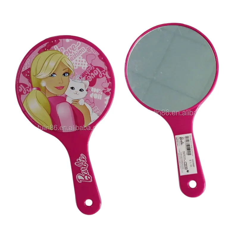 Wholesale personalized cheap small mini round plastic hand mirror,hand held mirrors wholesale makeup mirror