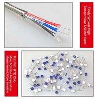 Sensor de Temperatura PT100 de 3 Cables con Rosca G1/2 NPT1/4 BSP1/2, Termopar PT1000