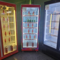 Peralatan dapur furnitur bar kulkas Kombo, peralatan dapur komersial pintu kaca, kulkas, peralatan dapur komersial