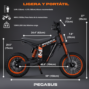 <span class=keywords><strong>Moto</strong></span> tout-terrain électrique exclusive Pegasus en dropshipping, vitesse maximale de 55 km/h, puissance de 2000 W, scooter à deux roues électronique - Product Image 3