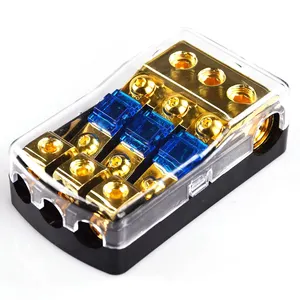 Porte-fusible Mini-ANL, bloc de <span class=keywords><strong>distribution</strong></span> de fusibles automobiles, 60 ampères, 12 V, support fusible, 0, 2, 4 jauges en entrée, 4/8 jauges en sortie - Product Image 3