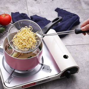 JieYang nhà máy của dày thép không gỉ đa chức năng dòng colander Leak-proof Spider lọc cho thực phẩm chiên & bánh bao - Product Image 3