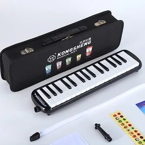 32-Key Melodica with Stainless Steel Reed Plate Hard Case Piano Playing Musical Instrument for School Teaching