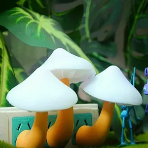 Lampe LED en forme de champignon, prise US, lampe <span class=keywords><strong>murale</strong></span> colorée, décoration de chambre à coucher, lampes de chevet créatives pour enfants, chambre d'enfants - Product Image 1