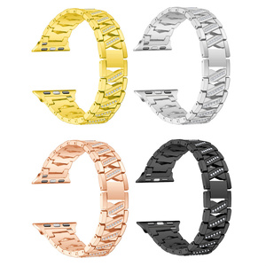 Correas de Metal con Diamantes de Imitación para Relojes <span class=keywords><strong>Apple</strong></span>, Joyería de Lujo para Mujer, Correa de Muñeca con Pedrería Brillante - Product Image 1