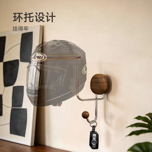 Motorcycle Helmet Rack Wall Mounted No Drill Entryway Storage Hook For Helmet Hat Key Organizer - Product Image 4