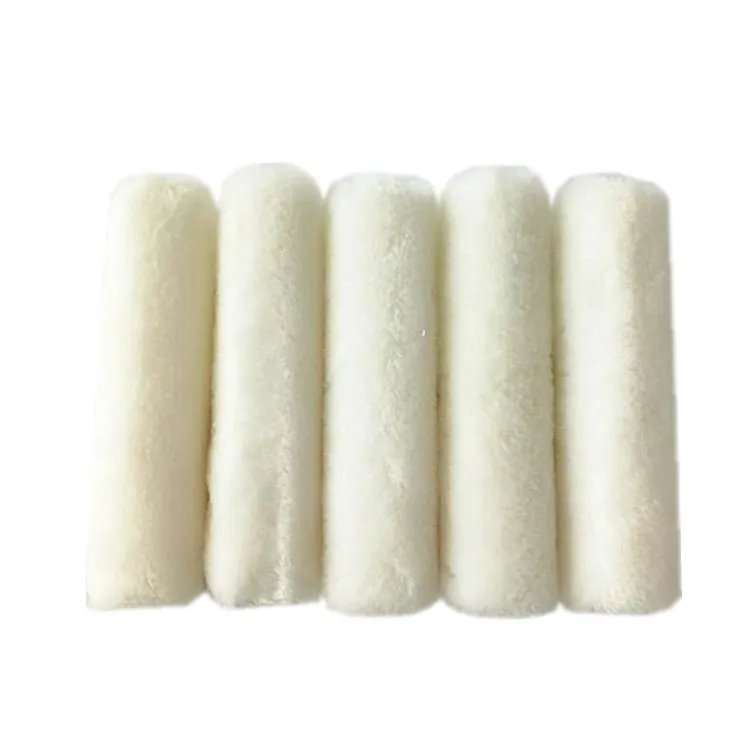 100 millimetri Mini agnello lana vernice rullo copertura Set 10 pz pacchetto Mohair rullo manica Edger Trim Bruhes