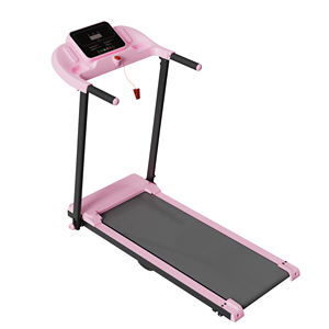 Équipement <span class=keywords><strong>de</strong></span> fitness à domicile, <span class=keywords><strong>tapis</strong></span> <span class=keywords><strong>de</strong></span> course électrique inclinable rose avec écran LCD, pliable et portable - Product Image 1