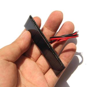 Mini 0.2W 4V GÜNEŞ PANELI banka 75x25mm küçük poli güneş pilleri modülü DIY güç oyuncaklar için ışıkları şarj - Product Image 4