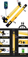 Lampe de travail d'urgence multifonctionnelle magnétique, lampe torche, batterie externe, lampe de camping COB avec crochet