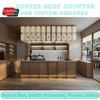 Fabricant d'armoires de présentation pour cafés, mobilier de café sur mesure, solution moderne pour les magasins de café