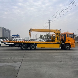 Camion de remorquage lourd diesel Shacman Delong avec grue de levage pour le dépannage d'urgence des véhicules en bord de route - Product Image 3