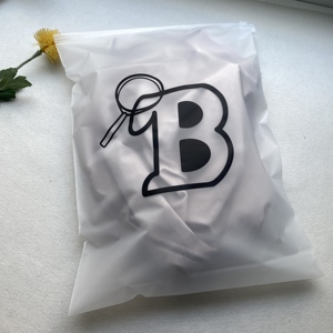 Bolsas con Cierre Transparentes y Esmeriladas al por Mayor, Bolsas para Ropa con Logotipo Personalizado, Bolsas Ziplock para Empacar Jeans de Verano para Pequeñas Empresas - Product Image 3
