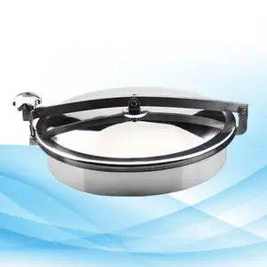 430*330Mm Stainless Steel Inward Oval Manhole Cover With Bevel Edge